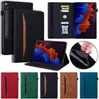 Leather Folio Case Stand Cover For Samsung Galaxy Tab S9 S8 Ultra S7 Plus A8 A7