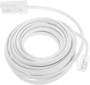 Phone Cord Land Phone Wire Electric Wire White Plastic Phone Cable Extension Long Landline Cord