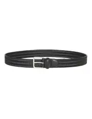 [Gant] Leather Elastic Braided Belt in Black