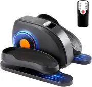 Under Desk Elliptical Machine Electric Pedal Bike Exerciser Trainer with Remote#