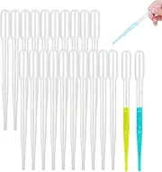 100 PCS 10ML Disposable Plastic Transfer Liquid Dropper Plastic Essential Oils Graduated Transfer Pipettes Washable Pipettes for Essential Oils Paint Alcohol