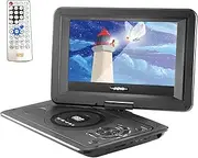 Portable 13.9inch DVD Player, Home HD Car VCD CD TV Player USB Radio, for Home/Office/Vehicle, Built-in 800mah Rechargeable Lithium Battery