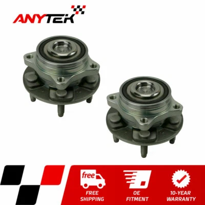 Pair Front Wheel Bearing & Hub Assembly For 2014-2019 Jaguar F-Type 13-15 XFR-S (for: Jaguar)