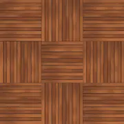 3348 x 3348mm Modular Decking Merbau 9 Panel Kit