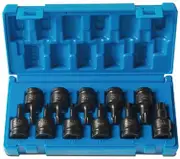 Action 647211101 - Impact Socket Set Torx 1/2" Drive 11 Piece 55mm Long