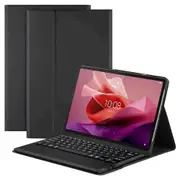 For Lenovo Tab P12 (12.7 inch) 2023 With Pencil Holder Detachable Wireless Bluetooth Keyboard and Flip Stand Leather Case Cover