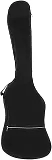 Generic Wear-Resistant Electric Bass Storage Bag Waterproof Scratch-Proof Dust-Resistant Case Comfortable Shoulder Straps Easy Zipper Design Oxford Fabric