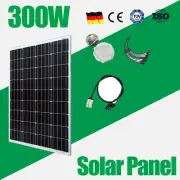 12V 300W Solar Panel Kit Mono Fixed Caravan boat Camping Power Battery Charging