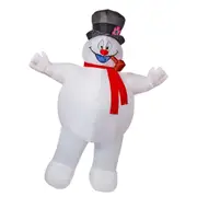 Frosty the Snowman Inflatable Costume Dress Up Party/Halloween