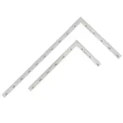 2 Pcs Right Angle Ruler Tool Student Woodworker's Right-angle Metal L-square