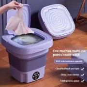 8L Small Folding Washing Machine Student DormitoryMini Cleaning Machine