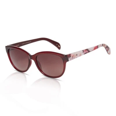 Ted Baker Women's Sunglasses Amie TB1605 204 Burgundy/Brown Gradient