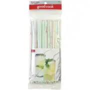 (6-50ct)- Bradshaw Good Cook 9 In. Plastic Flex Straw Model: 24992