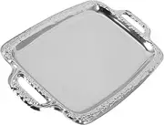 MAGICLULU Metal Kitchen Trays Vintage Bread Trays Dining Tableware Decorative Serving Platter