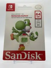 SanDisk Nintendo Switch Yoshi - 64GB microSDXC - New / Sealed