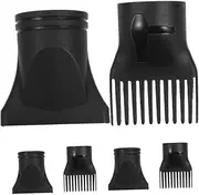 CHILDWEET 6pcs Nylon Hair Dryer Brush Nozzle Diffuser Attachment for Blow Dryer Precision Styling Tool for Curly Hair