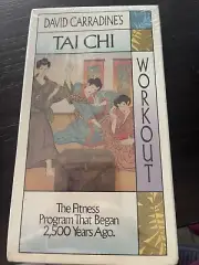 David Carradine's Tai Chi Workout VHS 1999 Rare B Movie