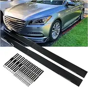 Compatible for Nissan 350Z 370Z 2006-2020 78.7" Side Skirt Splitter Spoiler Lip Rocker Panel Extensions Body Kit Winglet Splitter Lip(Carbon Fiber)