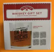 Holiday Time Whiskey Gift Set BRAND NEW One glass 4 Chilling Stones Free Ship