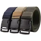 Men's Military Belt Quick Buckle Waistband Tactical Strap Canvas Nylon Belts