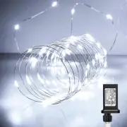 Fairy Lights Plug In, 99Feet 300Leds Pure White String Lights, Waterproof Flexib