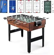 PEXMOR 6-in-1 Multi Game Table for Adults, Combo Game Table for Game Room, 48" Game Table Set for Family w/Hockey, Foosball, Pool, Table Tennis, Shuffleboard, Bowling