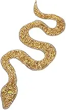 VILLFUL Stylish Snake Iron Patch for Clothing Decorative Sewing Patch for Jackets Bags DIY Crafts Durable Rhinestone Design for Mending Reinforcing Garments