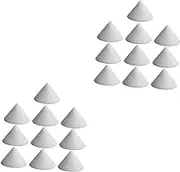 SEWACC 20 Pcs Ceramic Nail Pottery Kiln Moveable Nails Pottery Supplies Pottery Glazes Cone 5-6 Food Safe Pottery Firing Support Ceramic Kiln Ceramics Support Tool Aluminum Oxide White