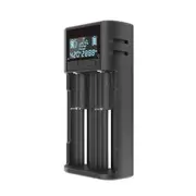 2 Slots USB Lithium Battery LCD Charger For 18650 21700 26650 Smart Rechargeable