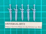 High Elves Silver Helms Swords x 5 F Elf Warhammer The Old World B6 B
