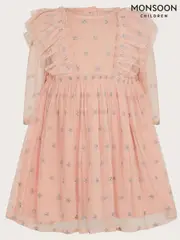 Monsoon Pink Baby Sparkle Star Tulle Dress (AK9911) | $47 - $50