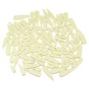 Ceramic Mosaic Tile, 200g Teardrop Flower Leaf Tile Mosaic Block, Light Yellow