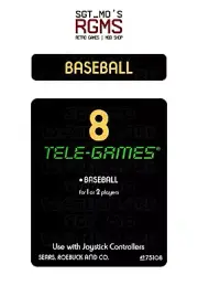 Atari 2600/Sears Tele-Games Replacement Label - Baseball