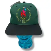Vintage Atlanta 1996 Olympics Snapback Hat Cap Men's Green Eastport 90s NWT New