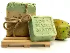 Natural prickly pear olive oil soap bar, handmade Greek pure exfoliating soap