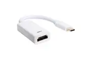 Crest 7cm USB-C Male To Female HDMI Adaptor For HD TV Monitor Connector White