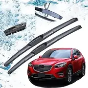 Car Front Windscreen Wiper Blades Brushes Cutter U Type J Hook Car Accessories,For Mazda CX-5 2013 2014 2015 2016 KE CX5 CX 5 MK1