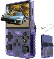 R36S Handheld Game Console, 3.5 Inch Ips Retro Video Game Console Built-In 10,00