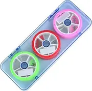 Silicone Fishing Line Bobbin Spools Set of 6 Round Design Compact Abs Box Sturdy and Shockproof Fishing Gear Storage for Angling
