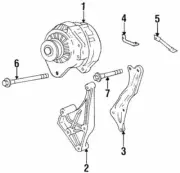 Genuine GM 1994-1997 Chevrolet Pontiac Lumina Monte Carlo LS Alternator 10464074 (for: Chevrolet)