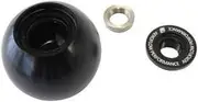 Aeroflow Bare Black Shifter Gear Knob No Insert No Button 1/2"-20 - AF72-9905BLK