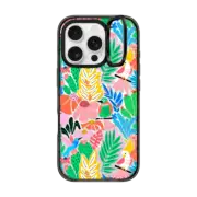 iPhone 16 Pro Impact Ring Stand Case MagSafe Compatible Tropical Birds Jungle Rainforest Exotic Summer Pattern