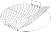 [KAMaster] Stainless Steel Cooking Grate for 22 in Weber Charcoal Grills 21.5 in Round Hinged Cooking Grid Grill Accessory Replaces for Weber Original Kettle Series