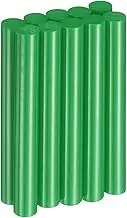 uxcell 10pcs Hot Glue Sticks 0.43" Dia x 3.94" Long EVA Mini Hot Melt Adhesive Glue Stick for Hot Melt Gun Wood Plastic Glass Flowers Fabrics Foam, Deep Green