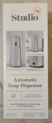 Automatic Sensor Soap Dispenser By STUDIO 3B Matte Nickel Brand New in Box