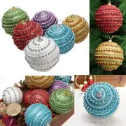 Christmas Rhinestone Glitter Baubles Balls Xmas Tree Ornament Decoration 8CM