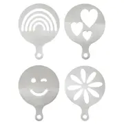Baccarat Barista Brillante Set of 4 Coffee Stencils - Robins Kitchen
