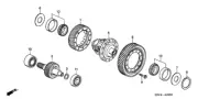 Genuine Honda Differential Assembly 41100-RKF-000
