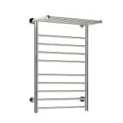 Devanti Electric Heated Towel Rail 14 Bars Wall Mounted Warmer Heater Rack NEW