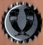 USA Plastic Lined Beer Crown Bottle Cap: Banded Horn Brewing